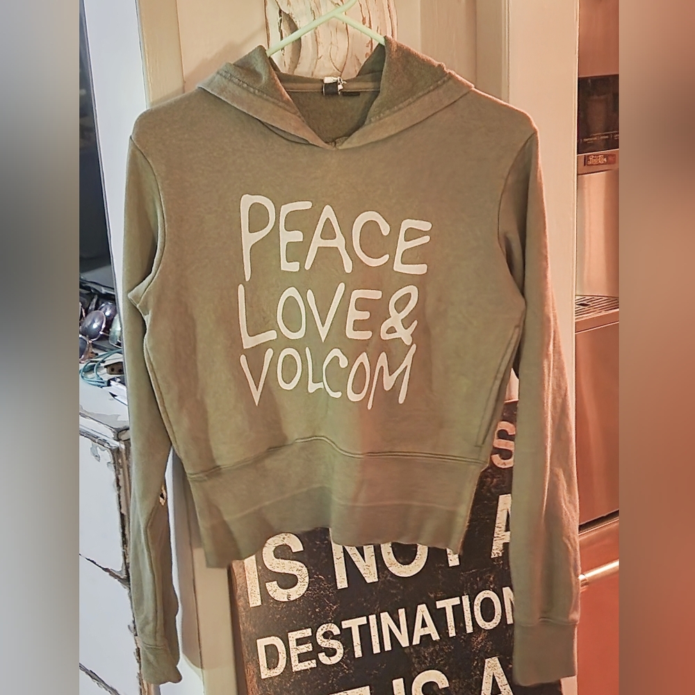 Vintage Peace Love & Volcom Hoodie
